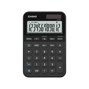 Casio SL-20YC Calculadora de Sobremesa con Pantalla LCD de 12 Digitos - Calculo de Impuestos, Porcentajes, Raiz Cuadrada etc... - Alimentacion Solar y