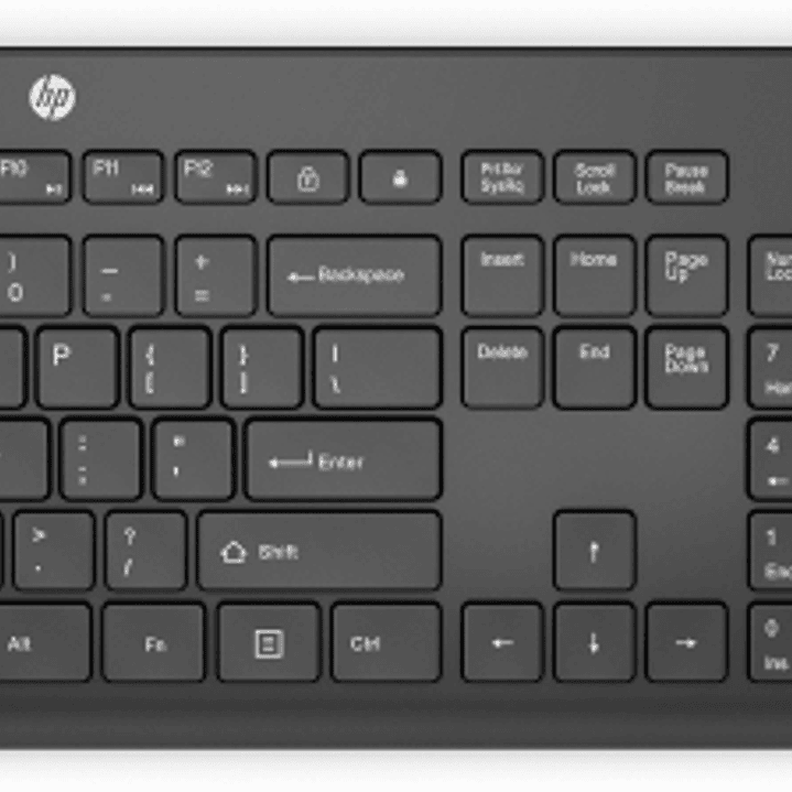 HP 235 Combo Teclado y Raton Inalambricos - 2.4GHz - Raton Optico 1600 DPI - Autonomia Hasta 16 MesesColor Negro 1