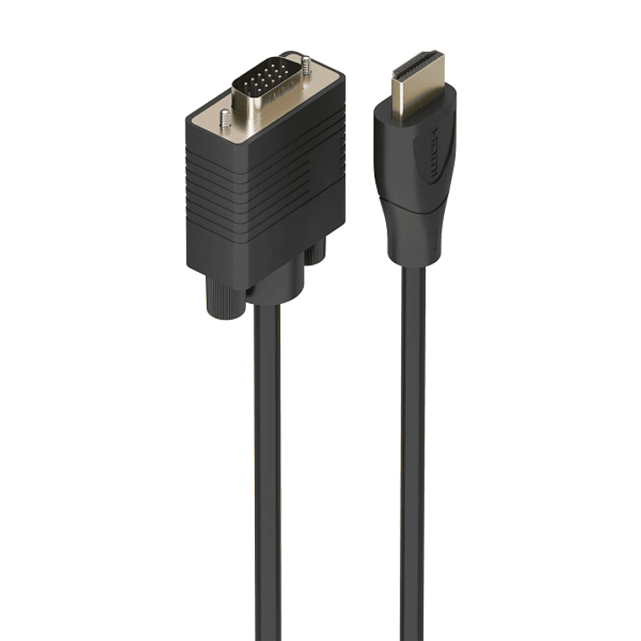 Aisens Cable Conversor HDMI a SVGA - Longitud 1.5m - HDMI Macho - HDB15 Macho - Soporta Resoluciones hasta 1080P - Plug and Play - Color Negro 1