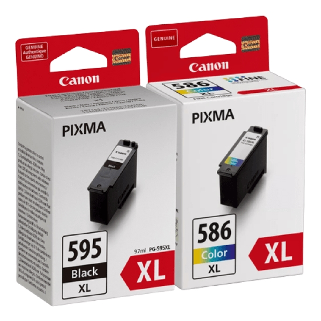Canon PG-595XL/CL-586XL Multipack de 2 Cartuchos de Tinta Originales - 7170C004 1