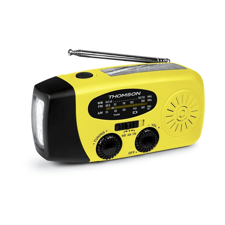 Thomson RT260 Radio - Linterna de Emergencia - Funcion Powerbank -  Color Amarillo 1