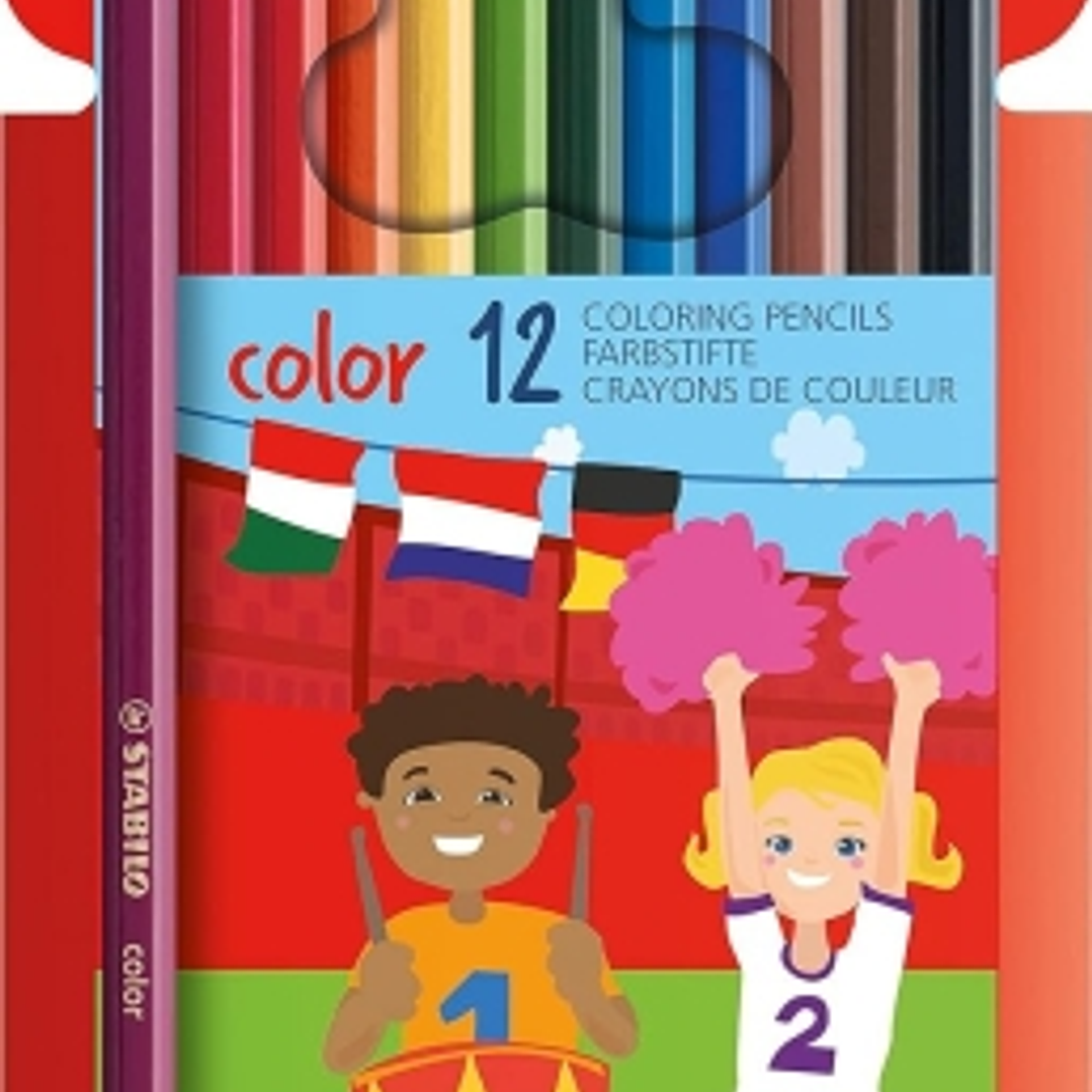 Stabilo Color Pack con 12 Lapices de Colores - Mina de 2.5mm - Ideal para el Colegio - Colores Surtidos 1