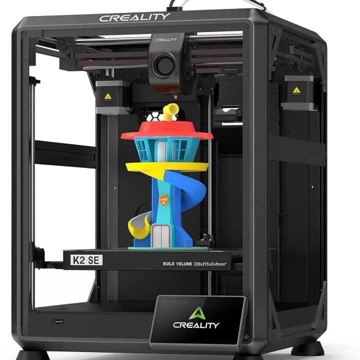 Creality K2 SE Combo Impresora 3D Abierta - Tamaño 22x21.5x24.5cm - Cuerpo de Aluminio Aeroespacial - Interfaz de Usuario Inteligente - Velocidad hast 1