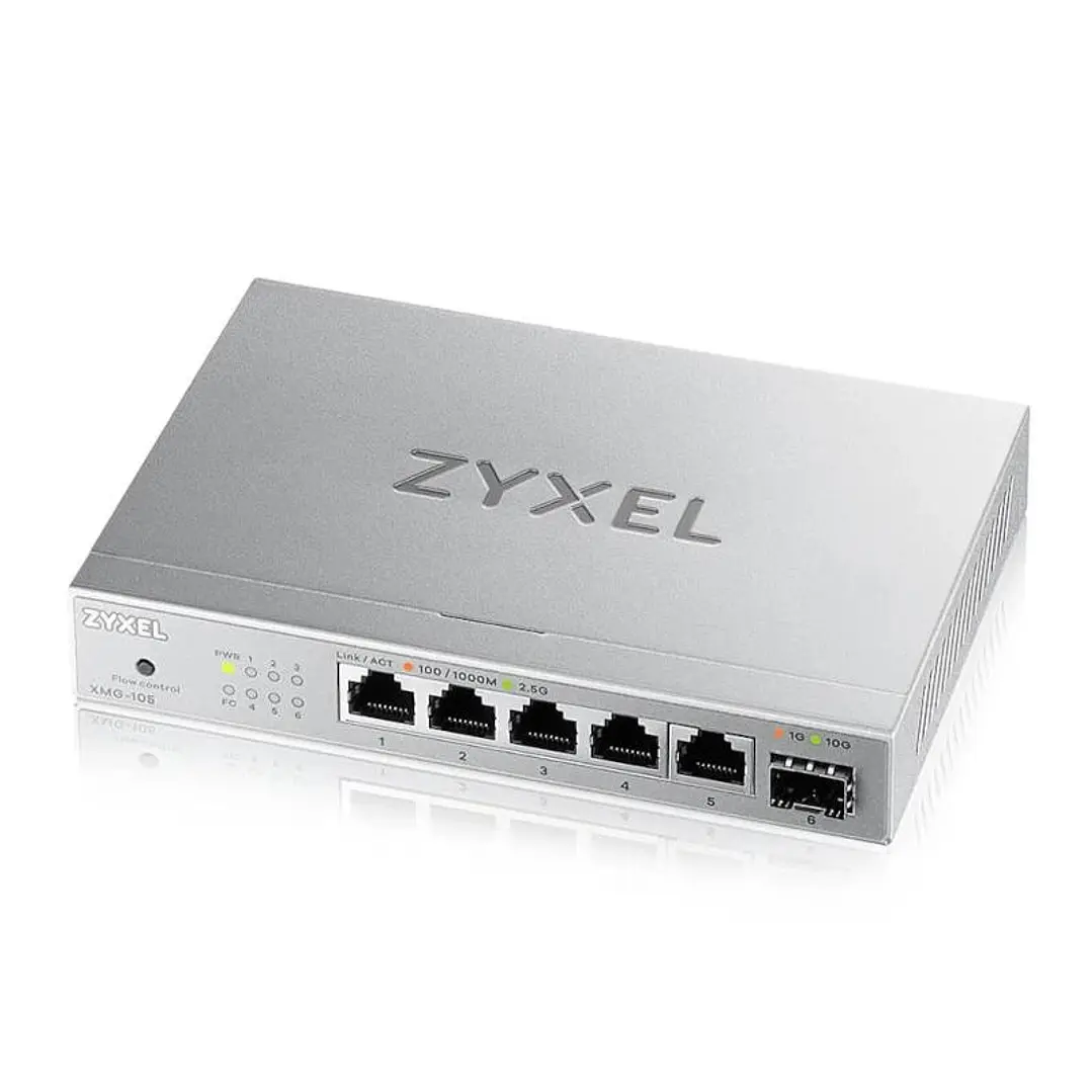 Zyxel XMG-105 Switch 5x2,5mGb 1xSFP+ Desktop 1