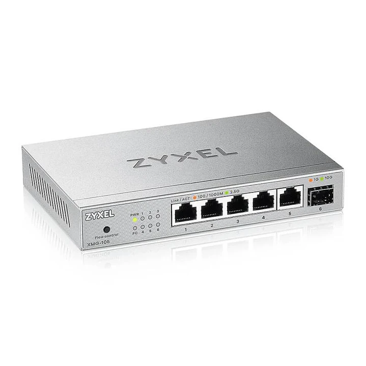 Zyxel XMG-105 Switch 5x2,5mGb 1xSFP+ Desktop 4