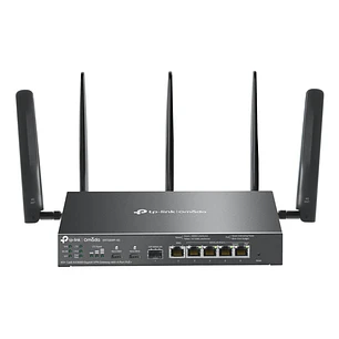 TP-Link Omada ER706WP-4G Router de Doble Banda NAT - WiFi hasta 3Gbps - Ethernet - VPN - 1Gbps SFP - 1Gbps WAN - 4x1Gbps LAN - Balanceo de Carga - Ant