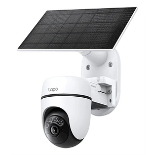 TP-Link Tapo TC90 KIT Camara de Seguridad para Exterior - IP65 - Incluye Accesorios - WiFi - Resolucion de 3Mpx - Vision Nocturna - Color Blanco y Neg