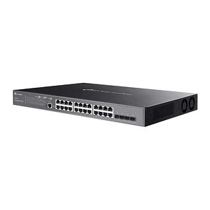 TP-Link Omada SG3428XMP Switch 28 Puertos - Gestionado - 24xRJ45 PoE+ 1Gbps - 4xSFP 10Gbps - Soporta QOS - Conmutacion hasta 128Gbps - 2 Ventiladores 