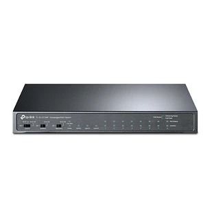 TP-Link TL-SL1311MP Switch 11 Puertos - No Administrado - 8xRJ45 PoE 100Mbps - 2xRJ45 1Gbps - SFP 1Gbps - Recuperacion Automatica - Plug and Play - Co
