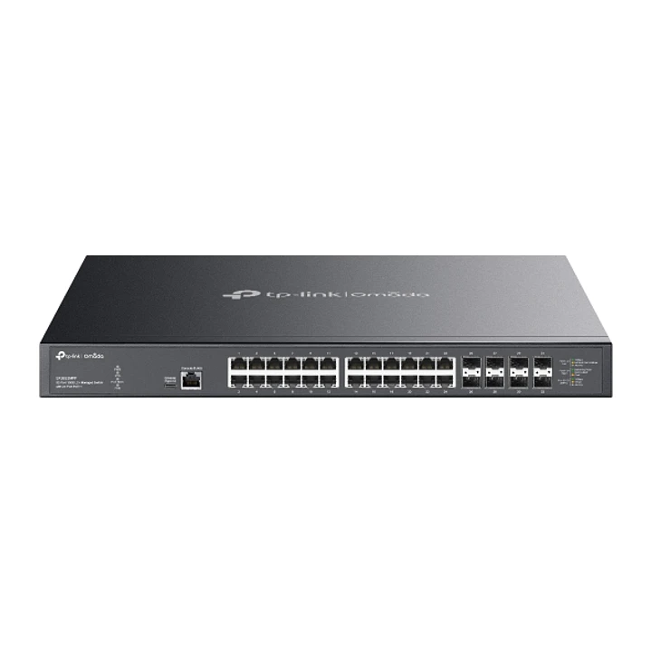 TP-Link Omada SX3832MPP Switch 32 Puertos - Gestionable - 24xRJ45 PoE++ 10Gbps - 8xSFP+ 10Gbps - Soporta QOS - Conmutacion hasta 640Gbps - Carcasa Met 1