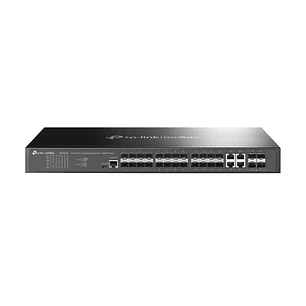 TP-Link Omada SG3428XF Switch 28 Puertos - Gestionado - 20xSFP - 4xRJ45/SFP Combo - 4xSFP+ 10Gbps - Soporta QOS - Doble Fuente de Alimentacion - Conmu