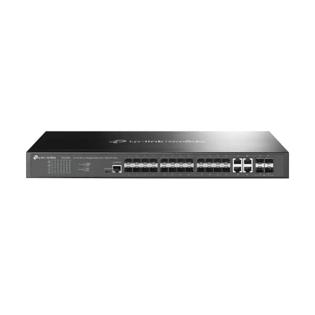 TP-Link Omada SG3428XF Switch 28 Puertos - Gestionado - 20xSFP - 4xRJ45/SFP Combo - 4xSFP+ 10Gbps - Soporta QOS - Doble Fuente de Alimentacion - Conmu 1