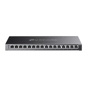 TP-Link Omada SG2016P Switch 16 Puertos - Negociacion Automatica - 8xRJ45 1Gbps - 8xRJ45 PoE+ 1Gbps - Conmutacion hasta 32Gbps - Soporta QOS - Carcasa