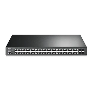 TP-Link Omada SG3452P Switch 52 Puertos - Gestionado - 48xRJ45 PoE+ 1Gbps - 4xSFP 1Gbps - Conmutacion hasta 104Gbps - Soporta QOS - Carcasa Metalica -