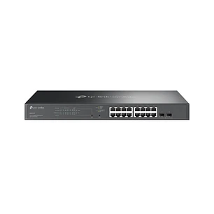 TP-Link Omada SG2218P Switch 18 Puertos - Control de Trafico - 16xRJ45 PoE+ 1Gbps - 2xSFP 1Gbps - Conmutacion 36Gbps - Soporta QOS - Seguridad Avanzad