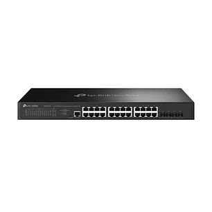 TP-Link Omada SG3428X-M2 Switch 28 Puertos - Gestionado - 24xRJ45 2.5Gbps - 4xSFP+ 10Gbps - Soporta QOS - Conmutacion hasta 200Gbps - Carcasa Metalica
