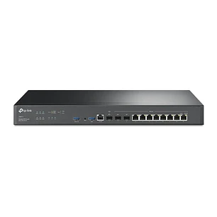TP-Link Omada ER8411 Router Gigabit - 8x RJ45 - 3xSFP - 2xUSB-A - VPN - Balanceo de Carga - Carcasa de Acero - RAM de 4GB - Sistema NAT - Gestion Cent