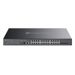 TP-Link Omada SG5428X Switch 28 Puertos - Capa 3 - 24xRJ45 1Gbps - 4xSFP+ 10Gbps - Funciones y Seguridad Avanzada - Conmutacion hasta 128Gbps - Color 