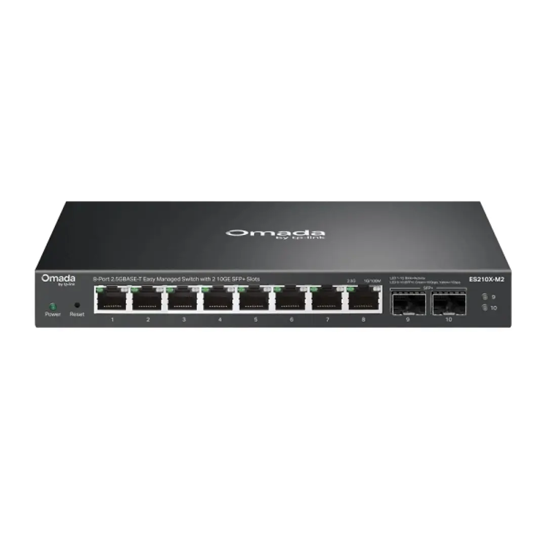 TP-Link Omada ES210X-M2 Switch 8 Puertos RJ45 2.5Gbps - Gestionado - Fuente de Alimentacion Incluida - Conmutacion hasta 80Gbps - Color Negro 1