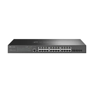 TP-Link Omada SG3428MP Switch 28 Puertos - Gestionado - 24xRJ45 PoE+ 1Gbps - 4xSFP 10Gbps - Soporta QOS - Conmutacion hasta 56Gbps - 2 Ventiladores In