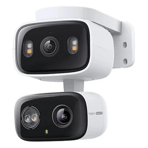 TP-Link Tapo C246D Camara de Seguridad Exterior - 2K QHD - 2 Lentes - WiFi - Resolucion 3Mpx - Vision Nocturna - Audio Bidireccional - Cancelacion de 