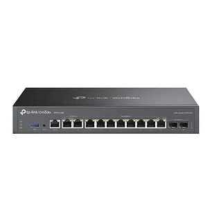 TP-Link Omada ER7412-M2 Router - VPN - 8xRJ45 1Gbps - 2xRJ45 2.5Gbps - 2x1Gbps SFP - USB 3.0 - Carcasa de Acero - Balanceo de Carga - Gestion Centrali