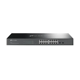 TP-Link Omada SG2218 Switch 18 Puertos - Capa 2 - 16xRJ45 1Gbps - 2xSFP - Silencioso - Soporta QOS - Conmutacion hasta 36Gbps - Carcasa Metalica - Col
