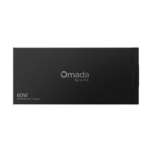 TP-Link Omada POE370S Inyector PoE - 60W - Velocidad hasta 10Gbps - Deteccion Automatica - 2x RJ45 Ethernet - Plug and Play - Carcasa Metalica - Color