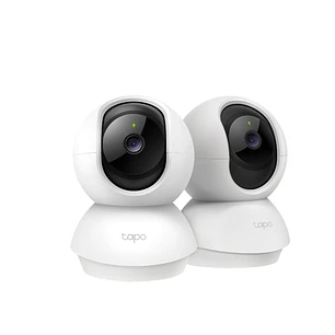 TP-Link Tapo TC71 Pack de 2 Camaras de Seguridad - 2K QHD - WiFi - Resolucion de 3Mpx - Vision Nocturna - Audio Bidireccional - Cancelacion de Ruido -