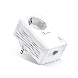 TP-Link TL-PA7017P Adaptador Powerline - Velocidad hasta 1Gbps - Cobertura hasta 300m - Toma de Corriente Integrada - Ethernet - Plug and Play - Color