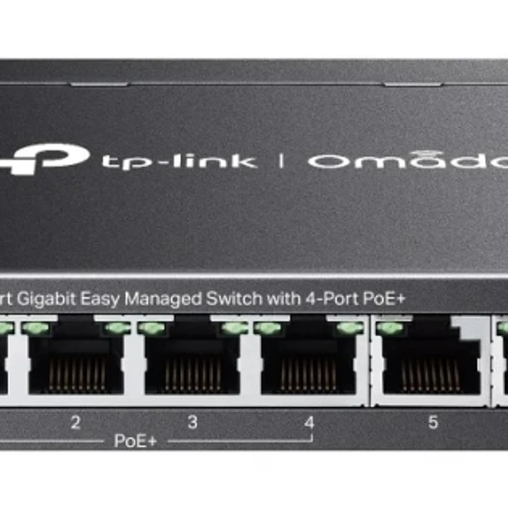 TP-Link Omada ES206GP Switch 6 Puertos RJ45 1Gbps - Alcance hasta 250m con Cable - 4x PoE - Soporta QOS - Conmutacion hasta 12Gbps - Plug and Play - C 1