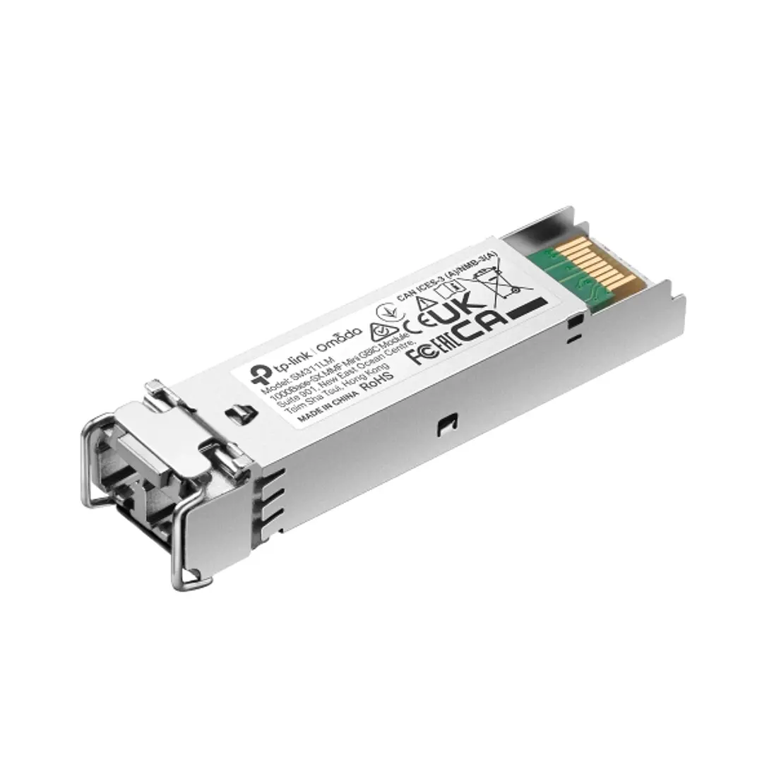 TP-Link Omada SM311LM Modulo Transceptor SFP - 1000Base-SX MMF - Fibra Optica hasta 550m - Velocidad hasta 1.25Gbps - Conexion en Caliente - Monitoriz 1