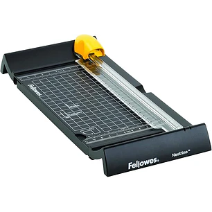 Fellowes Neutrino Cizalla de Papel - Formato A5 - Pinza - Brazo Extensible - Guias de Corte - Cuchilla Autoafilable - Capacidad de Corte hasta 5 Hojas
