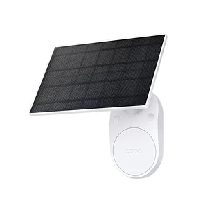 TP-Link Tapo A201 Panel Solar con Soporte para Camaras - 2.5W - Cable 4m - IP65 - Incluye Accesorios de Montaje - Color Blanco y Negro