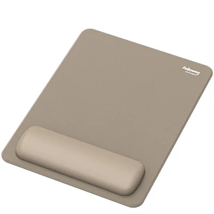 Fellowes Breyta Alfombrilla con Reposamuñecas XL - Revestimiento Antipolvo - Proteccion Antimicrobiana - Tacto Suave - Fabricado con Material Reciclad