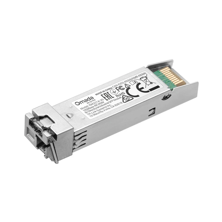 TP-Link Omada ISM321A-20 Modulo Transceptor SFP - 1000Base-BX WDM - Bidireccional - Fibra Optica hasta 20km - Velocidad 1.25Gbps - Conexion en Calient 1