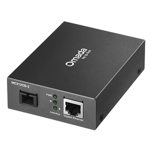 TP-Link Omada MC212CS-20 Convertidor de Fibra a RJ45 - Fibra hasta 20km - Velocidad hasta 1Gbps - Ethernet - Tecnologia WDM - Color Gris Oscuro