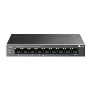 TP-Link LS109P LiteWave Switch con 9 Puertos RJ45 100Mbps - No Administrado - 8xPoE+ - Plug and Play - Recuperacion Automatica - Carcasa Metalica - Co