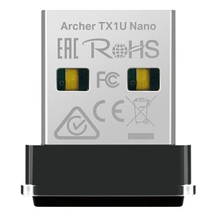TP-Link Archer TX1U Nano Adaptador USB a WiFi 6 - Velocidad 287Mbps - Seguridad Avanzada - Color Negro