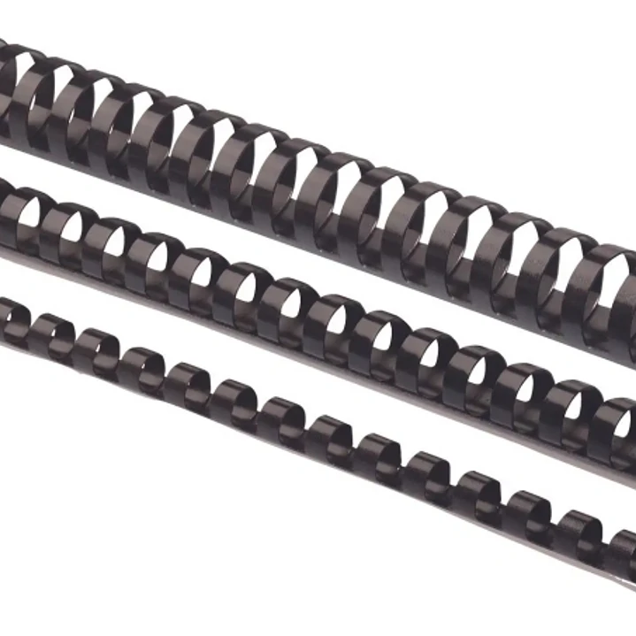 Fellowes Pack de 50 Canutillos - 25mm - Adecuado hasta 200 Paginas - 21 Anillas - Color Negro 1