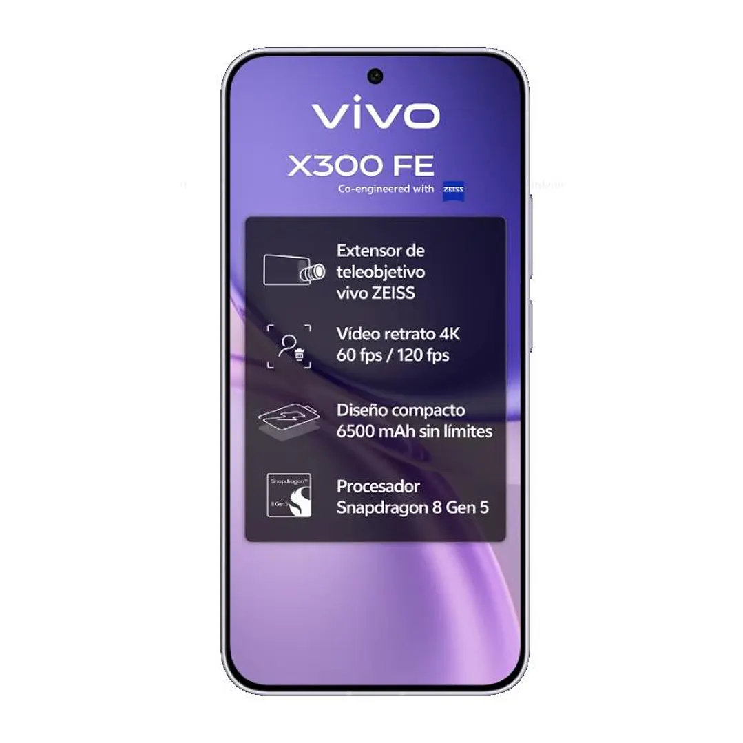 VIVO X300 FE 5G purple + Ch90w + Kit fotografico 3