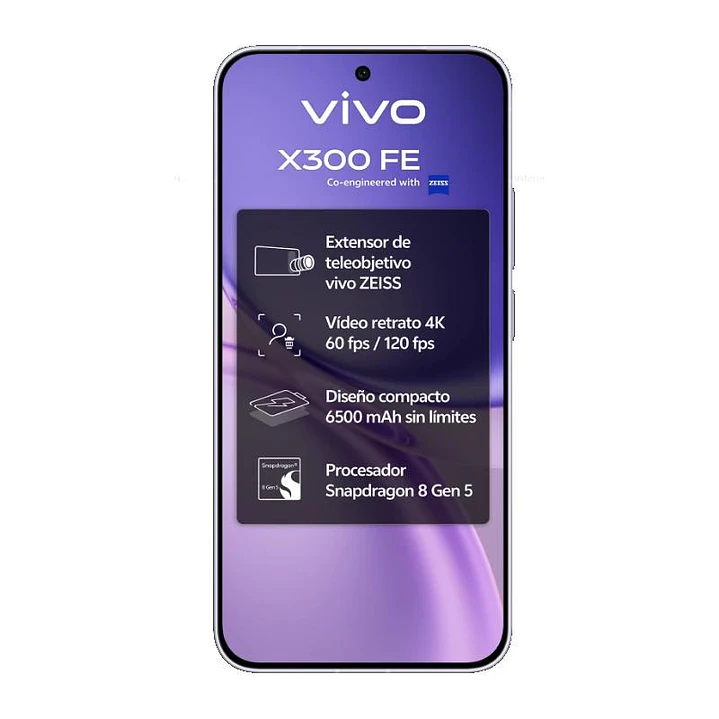 VIVO X300 FE 5G purple + Ch90w + Kit fotografico 3