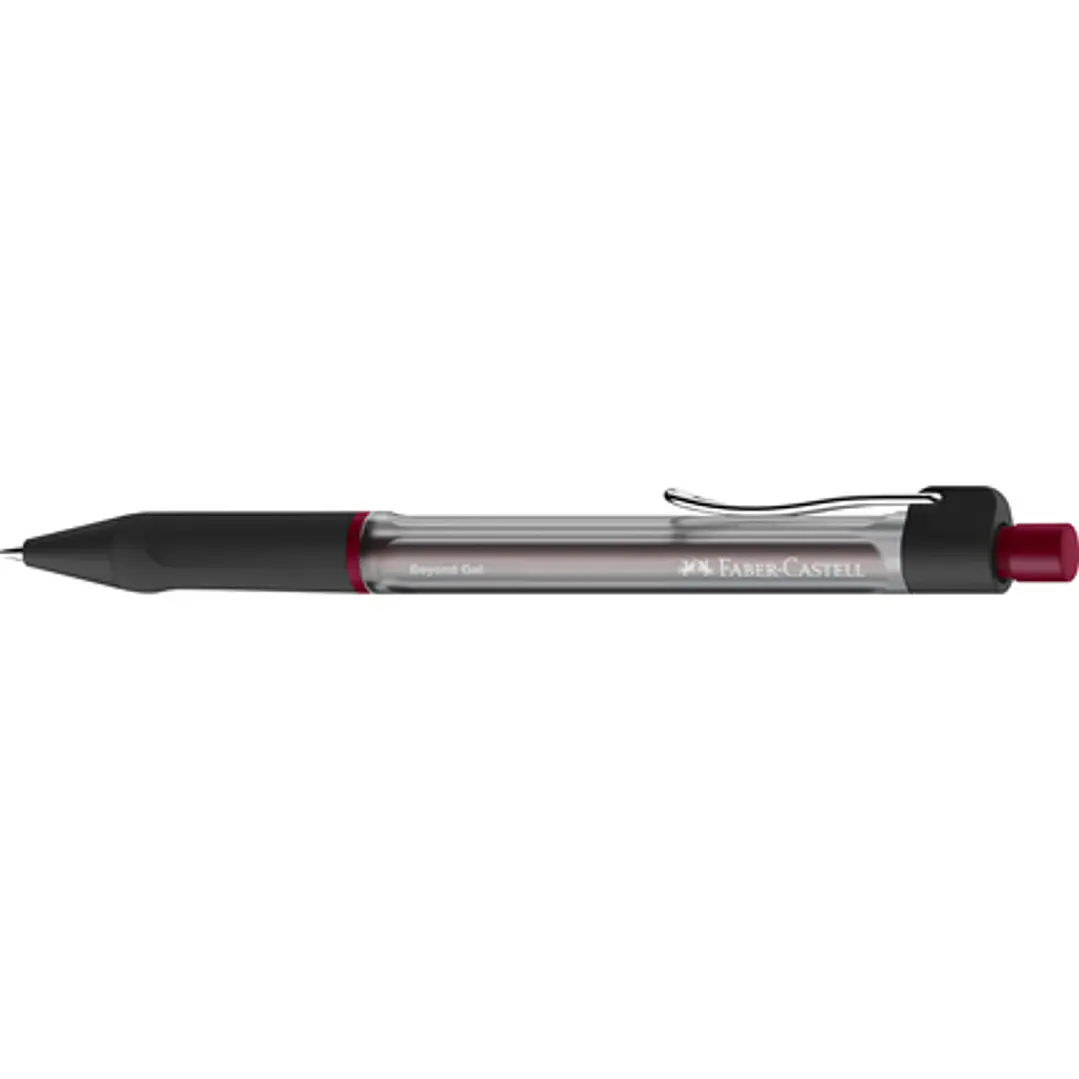 Faber-Castell Beyond Gel Boligrafo Retractil - Punta 0.7mm - Trazo de 0.4mm - Grip de Agarre - Tinta Gel Roja 1