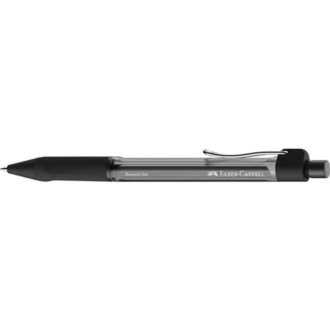 Faber-Castell Beyond Gel Boligrafo Retractil - Punta 0.7mm - Trazo de 0.4mm - Grip de Agarre - Tinta Gel Negra 1