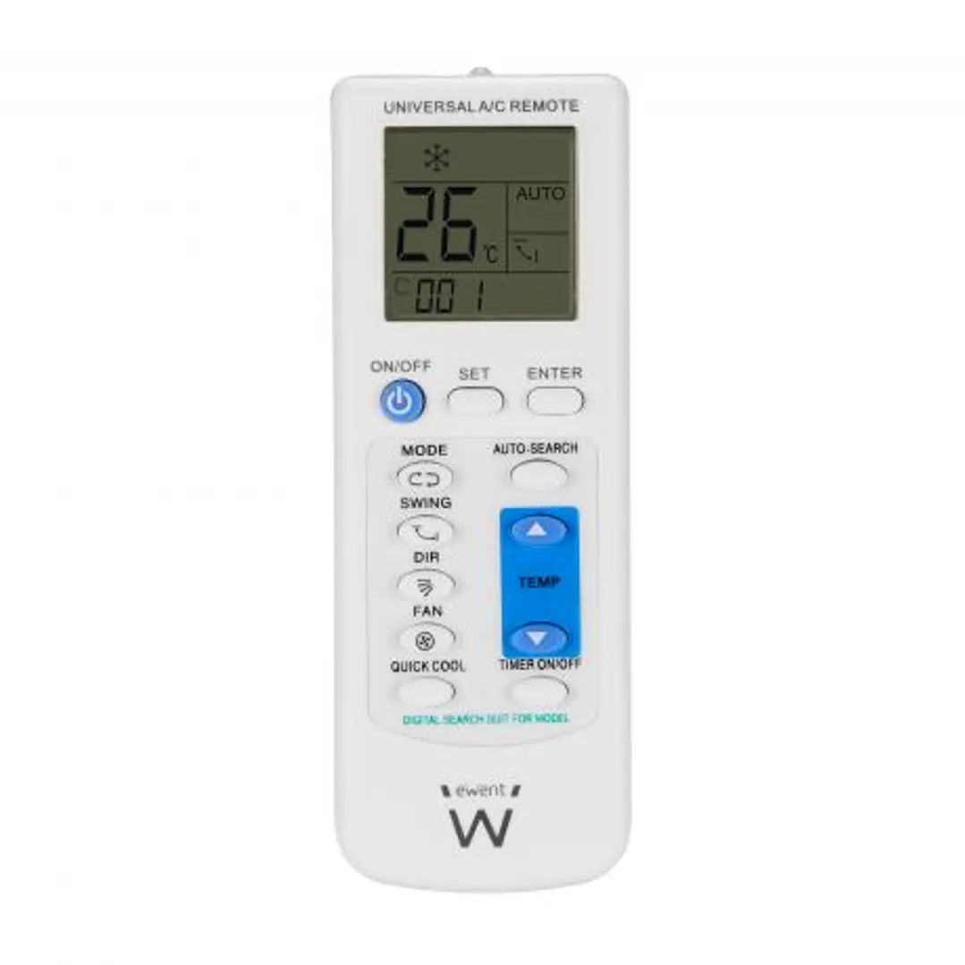 Ewent EW1579 Mando a Distancia Universal Aire Acondicionado - Color Blanco 1