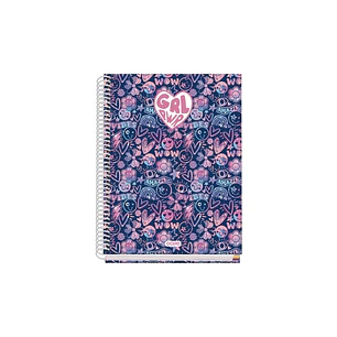 Dohe Girl Power Cuaderno de Espiral Metalica - Formato A5 - 100 Hojas Offset de 90g - 5x5mm - Microperforadas - Banda de Color - Tapa Dura Plastificad