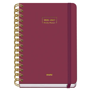 Dohe Premium Agenda Escolar 26/27 - Formato A5 - Semana Vista - Papel Offset Ahuesado 80g - Cubierta de Carton Plastificado - Espiral Metalica Doble -