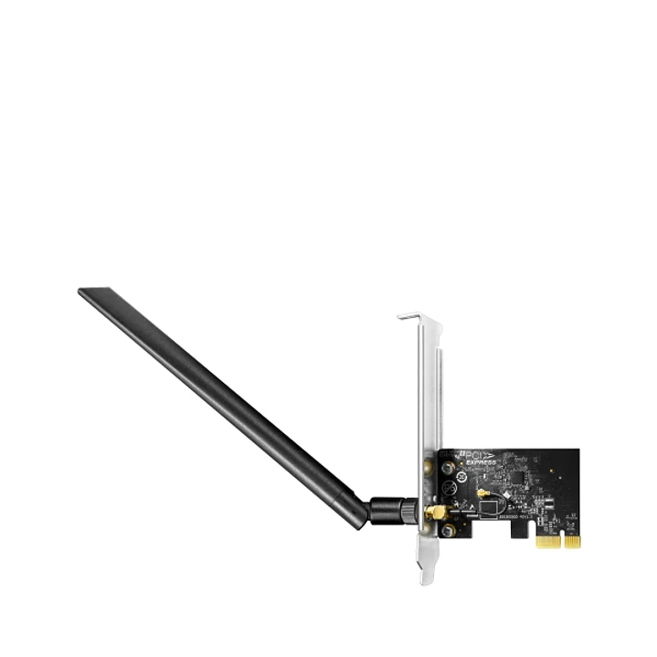 Cudy AC650 Adaptador de Red PCIe - Doble Banda - Antena Wi-Fi 5 Desmontable - Velocidad hasta 433Mbps - 72.5x45x11.6mm - Color Negro 1