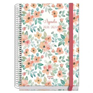 Dohe Prime Candy Agenda Escolar 26/27 - Formato A5 - Dia Pagina - Papel Offset Ahuesado 70g - Cubierta de Carton Plastificado - Espiral - Goma - 15x21