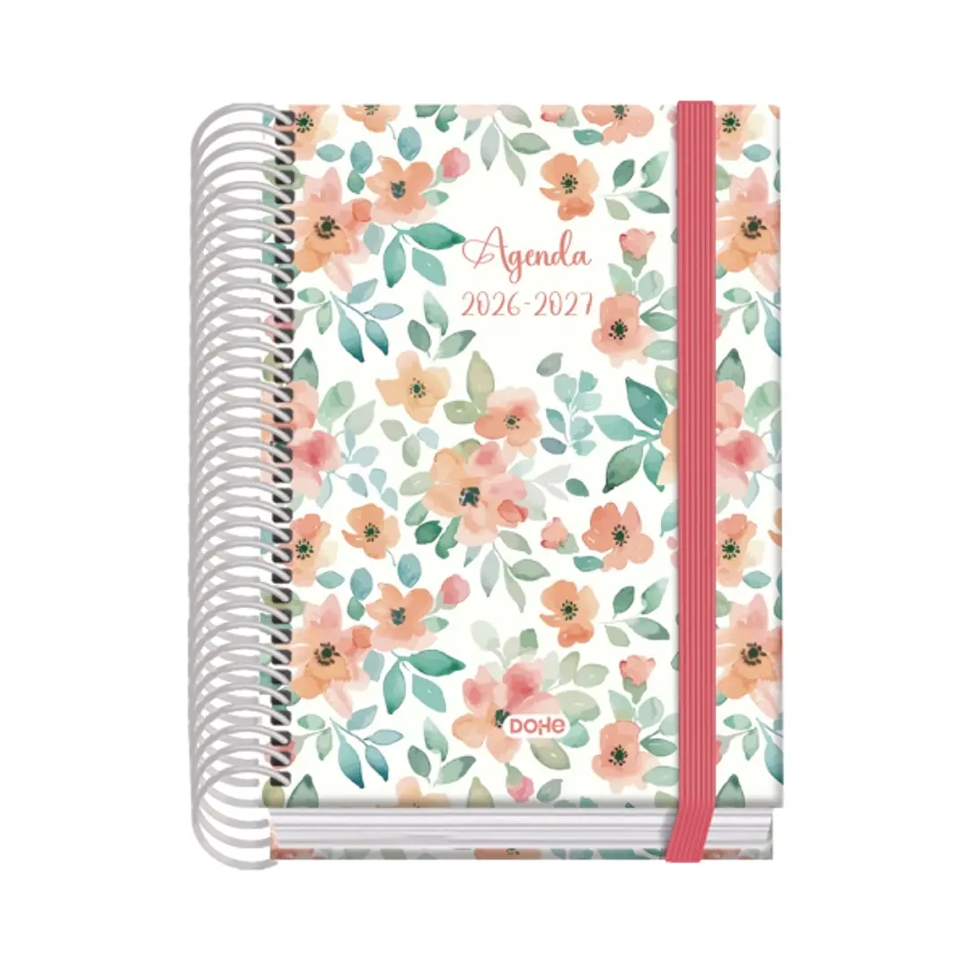 Dohe Prime Candy Agenda Escolar 26/27 - Formato A6 - Dia Pagina - Papel Offset Ahuesado 70g - Cubierta de Carton Plastificado - Espiral - Goma - 12x17 1